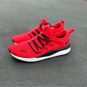 PUMA Sneakers Extended Lacing Red White Black